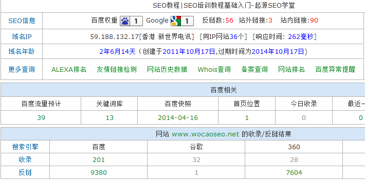 seo正常数据